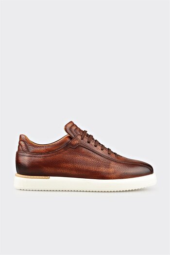 Elle Shoes Taba Deri Erkek Günlük Ayakkabı
