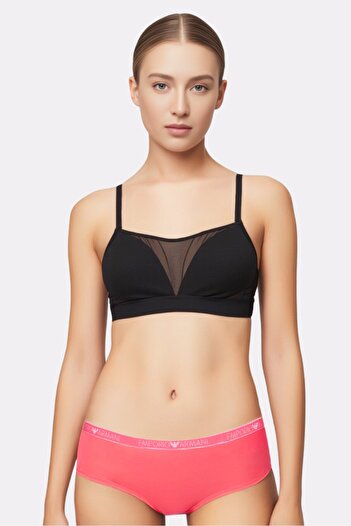 Emporio Armani Women Brand Logo Panty, Pink