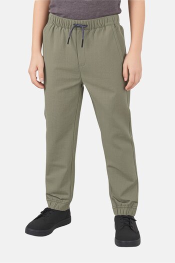 GAP Kids Boy Drawstring Washed Jogger Pants, Olive