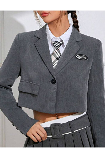 SHEIN jacket, gray