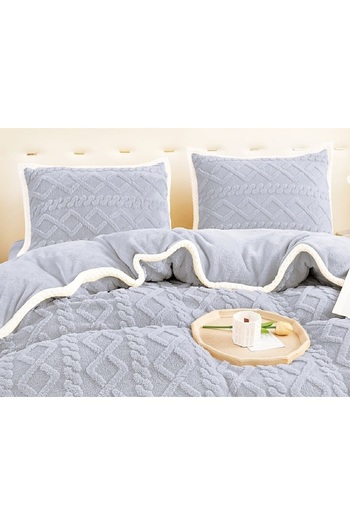 CHIRASO CHIRASO Bedding, COCOLINO, Knitted Pattern, Classic Sheet 220x230 Duvet Cover 200x230 2 Pillowcases