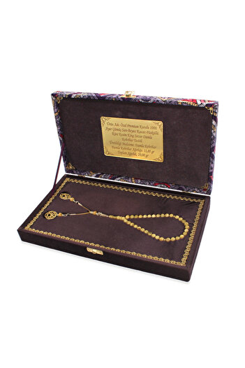 Tesbihane Damla Amber Prayer Beads - King Seccer - 1000 Sterling Silver with Kazaz Tassel - Premium Boxed - Sphere Cut