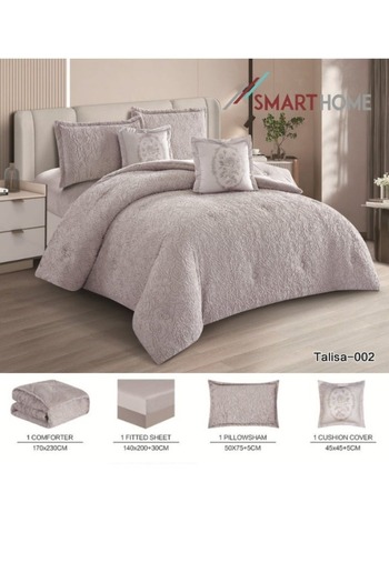 smart home A double-sided winter Comforter (velvet and faux fur), filling bedspread, 4-piece set, 230X170cm