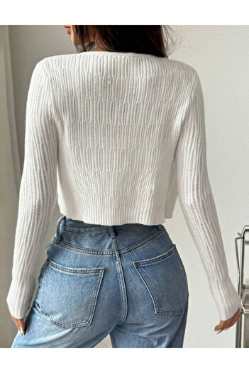 SHEIN bolero, white