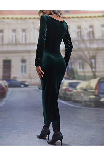 SHEIN midi dress, green