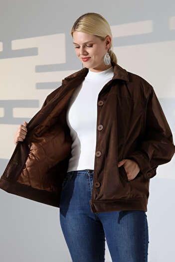 stcococix since 1990 Velvet Lined Coat with Quilted Fiber Lining