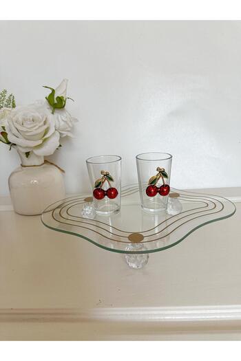 WERONY Set of 2 Coffee Cups with Cherry Figures. 100ml