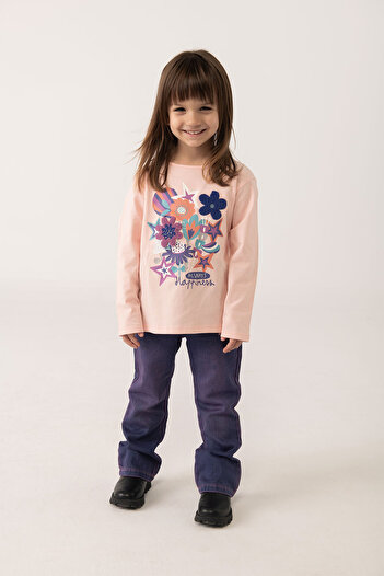Boboli Girl's Denim Trousers