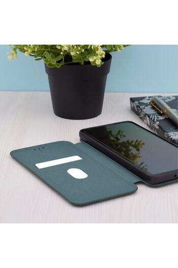 Optim Solution Flip Case PU Leather for Apple iPhone 17 Air, Magnetic Closure, Card Holder, Complete Protection, Gr