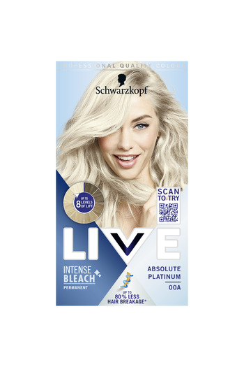 Live Bleach Schwarzkopf Color 00A, Absolute Platinum, 142.5 ml