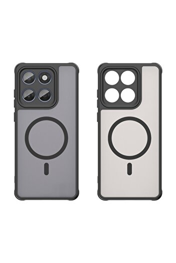SKYDDAR INNOVATION Cover for Motorola Edge 60 Fusion / Edge 60, HaloFrost MagSafe II, sticker set, Black