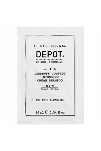 DEPOT 100 Hair Cleansing No. 106 Clear Formula Pro-Vitamin B5 Hair Shampoo Anti-Dandruff 10 ml