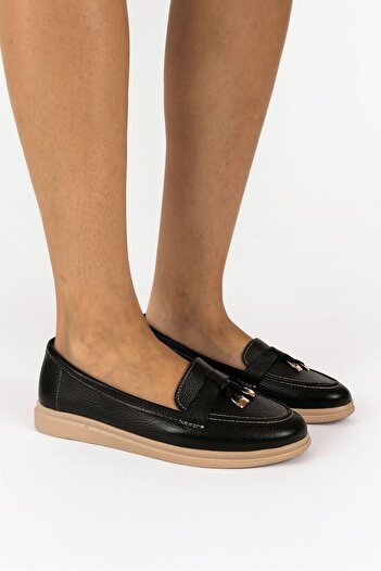 NEWGÜLTEKİN Orthopedic Sole Genuine Leather Soft Comfortable Fit Lightweight and Stylish Loafer Daily Shoes