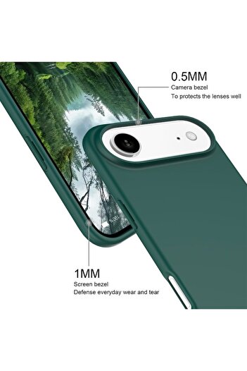 Optim Solution Matte Silicone Case for Apple iPhone 17 Air, Green