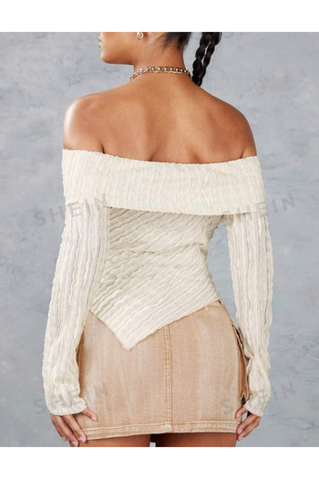 SHEIN Casual Blouse, beige