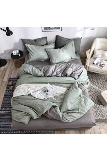 Casa de Vis Set Bedding for 1 Person, 140 x 200 cm, with Elastic, Satin Finet, 4 Pieces, Casa de Vis, YE-14