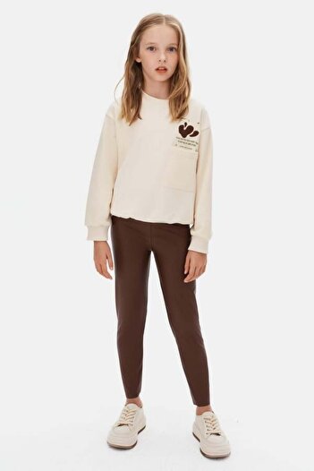 NK Girl's Story Sweatshirt 8-14 Years Cream