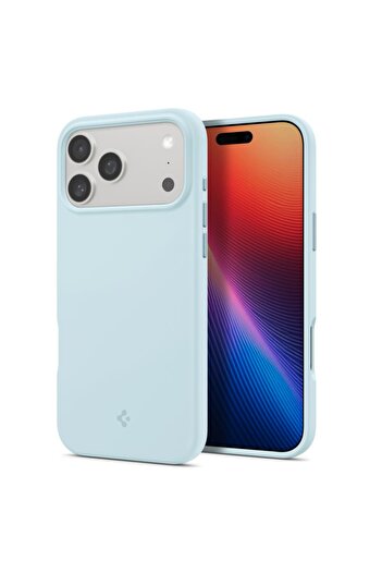 Spigen Case for iPhone 17 Pro Max, Silicone Fit MagSafe, Blue