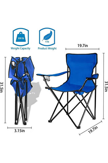 Cady One Folding Camping Chair with Cup Holder