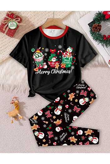 SHEIN pajama set, black