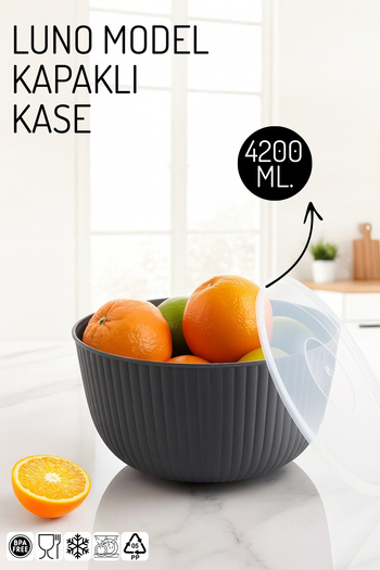 Nandy Home Luno Model 4200ml Bowl - Multi-Purpose Storage Container