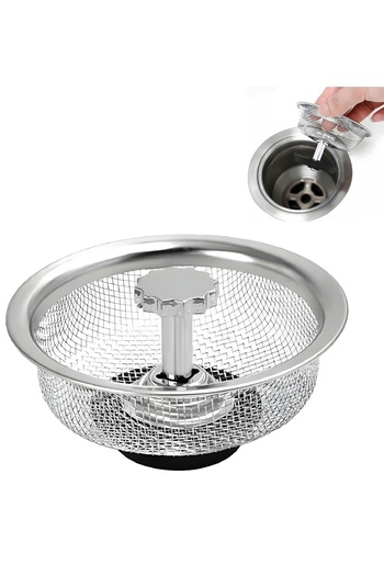 zola Kitchen sink strainer, stainless steel, diameter 8.2 cm, silver
