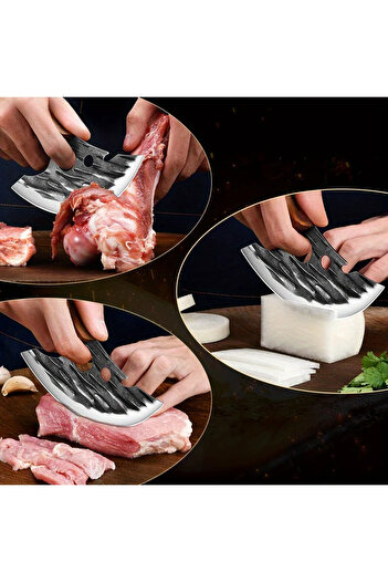 zola Chef's knife, Japanese cleaver type, 19 cm, stainless steel, wooden handle