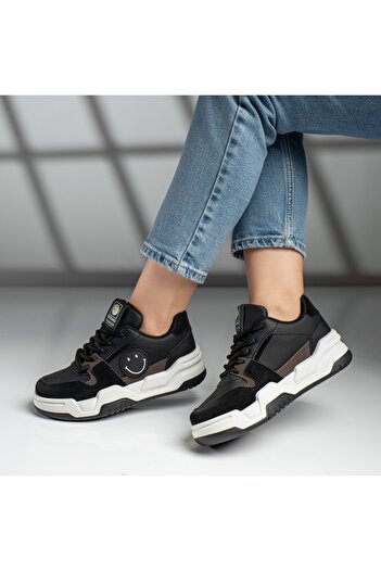 BMoD Black women's sneakers with a thick sole MOD11756