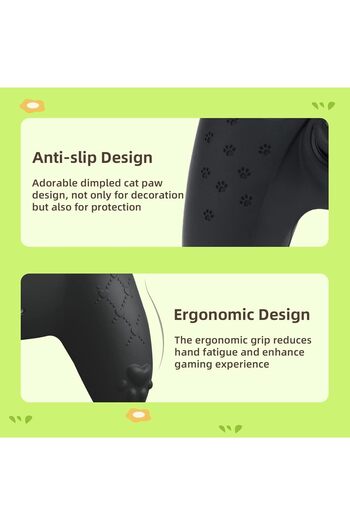 GeekShare Cute PS5 Controller Skin Anti-Slip Silicone Skin Protective Cover Case for PS5 Wireless Co