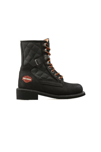 Harley Davidson Black Women's Boots 025G100078-Black-Nubuck
