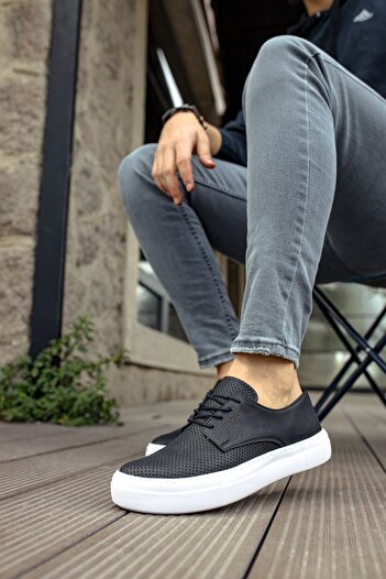 Zerenyus Rexo Premium Casual Daily Men's Shoes Black White