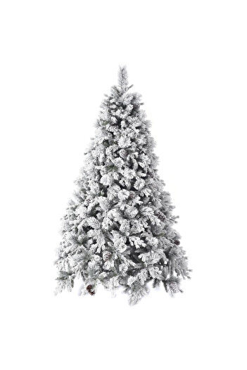 OEM Premium Alaska artificial fir tree with snow and fir cones, 210 cm