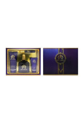 Monarque Set Cadou Pentru Barbati, Monarque, Gel de Dus 200 ml, Apa de Parfum 100 ml + 20 ml, Balsam Dupa Ras