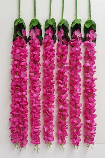 Generic “Artificial Pink Flower Garland – Decoration Hanging for Weddings & Events” Set of 6 Pack