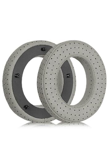 PadForce Set of 2 Focal headphone sponges, Memory Foam - Grey, Microfiber with holes