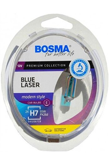 Bosmax H7 Blue Laser 12V 55W PX26d Bosma 2Buc/Set