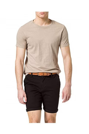 Belora Men's chino shorts, black, size XL