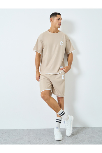 Styli Men Oversized Short Sleeve T-Shirt and Shorts Co-Ords