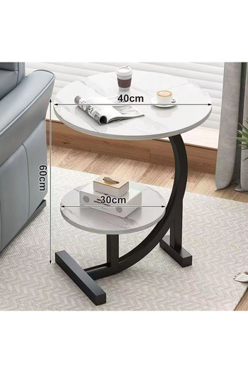 Modern shop C-shaped Coffee Table Bedside Corner Mini Round Table