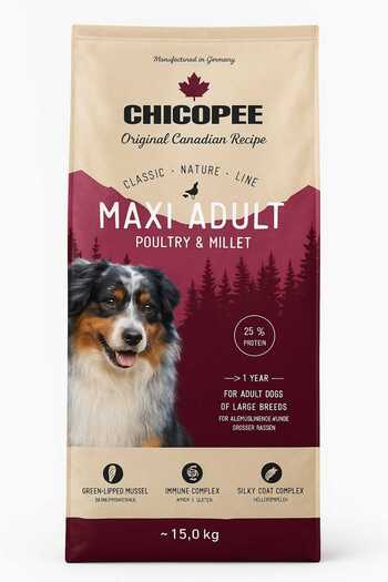 Chicopee Dog food with poultry 15kg