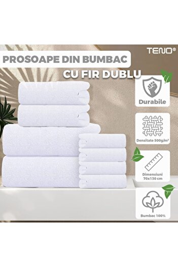 Teno Set 6 Bath and Face Towels Double Thread Teno®