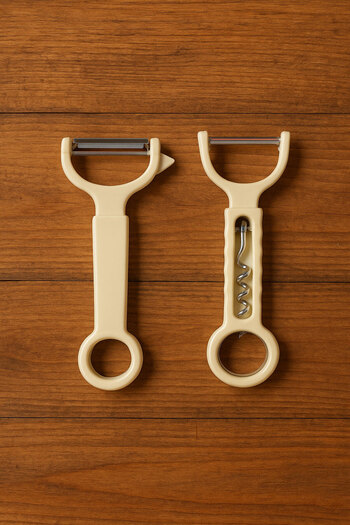 SİHİRLİ AYAKLAR 4-Function Colorful Opener Peeler Corkscrew Lid Opener Slingshot Peeler Corkscrew 16 cm