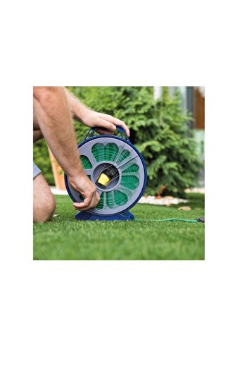 stuffix Flat Hose with Case 15M, Reinforced PVC, 7 Function Spray Gun Included