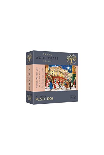 Trefl PUZZLE DIN LEMN 1000 PIESE STRADA PREGATITA DE CRACIUN