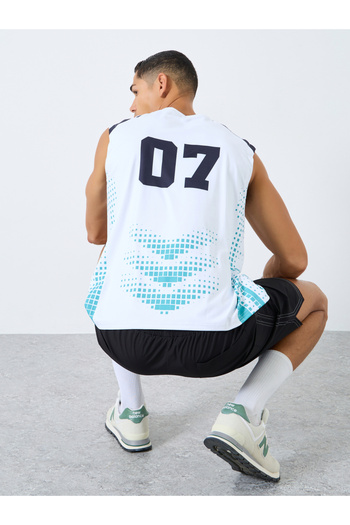 Styli Men Jersey Digital Print Tank
