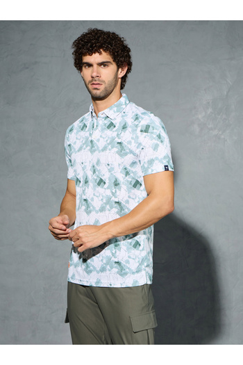 Technosport By Styli Men Printed Slim Fit Polo
