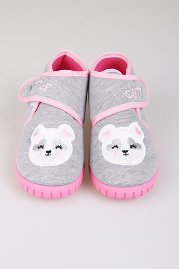 kinderos Girls/Boys Embroidered Soft Sole Home Nursery Slippers - Nks01