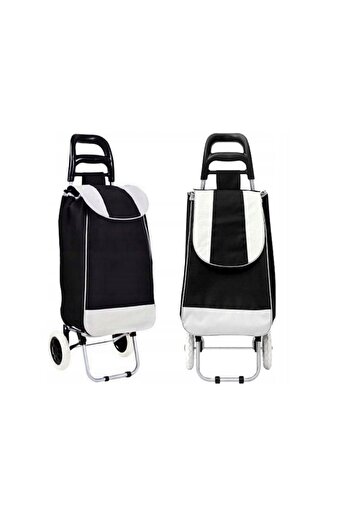 stuffix Shopping Trolley Stuffix®, Two Wheels, Foldable, Black/White, 42 Liters, 97 cm