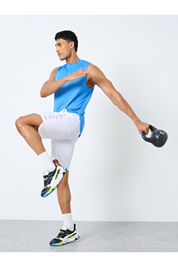 Styli Breathable Knit Mesh Tank with Side Slit