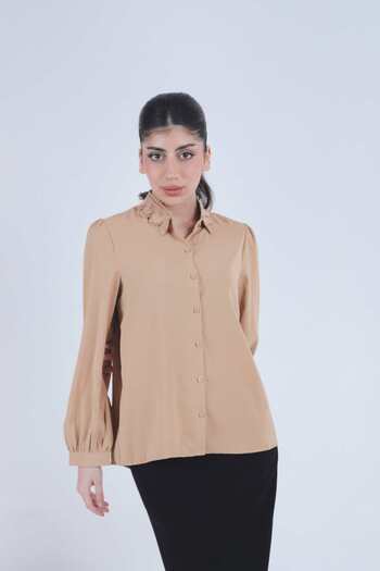 Nichii Lace Collar Long-Sleeve Shirt